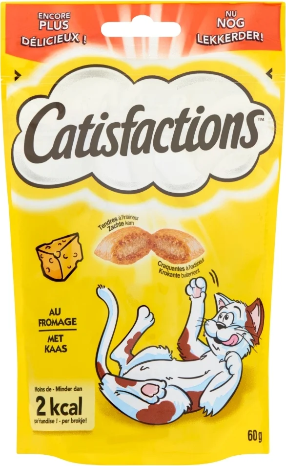 Catisfactions kattensnack kaas 60 g