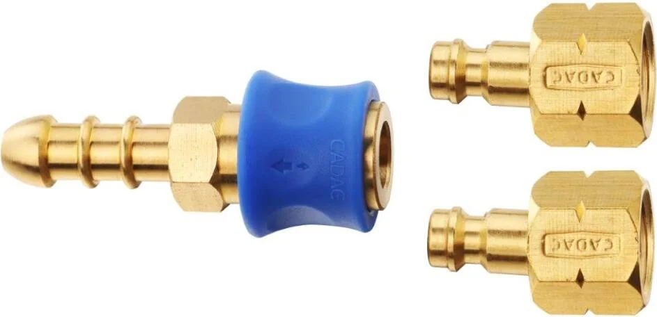 Cadac koppelstuk koper / blauw 13 x 8,5 x 2,5 cm