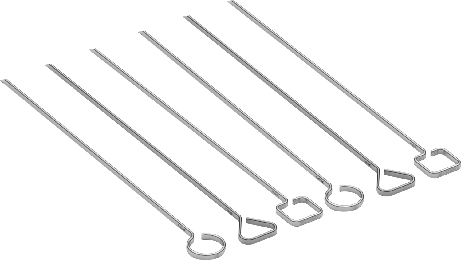 Cadac barbecue spiesen 30 x 2 x 0,5 cm 6 stuks