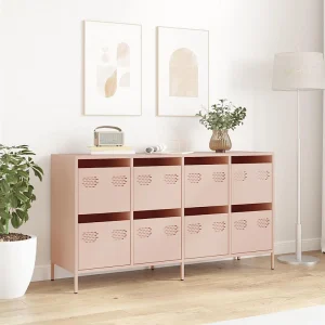 Dressoir 135x39x73,5 cm koudgewalst staal roze Dressoir 135x39x73,5 cm koudgewalst staal roze