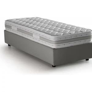 Talamo Italia Eenpersoonsbed Amelia Grijs Inclusief Matras, Verwijderbare Bekleding, Opbergvak Made in Italy Talamo Italia Eenpersoonsbed Amelia Grijs Inclusief Matras, Verwijderbare Bekleding, Opbergvak Made in Italy