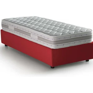 Talamo Italia Eenpersoonsbed Rachele Rood Matras Inclusief, Afneembaar, Opslagruimte Made in Italy Talamo Italia Eenpersoonsbed Rachele Rood Matras Inclusief, Afneembaar, Opslagruimte Made in Italy