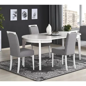Eettafel Sorbus/hout/wit Eettafel Sorbus/hout/wit