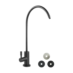 Drinkwaterkraan SucceBuy Loodvrij in Rvs, Omgekeerde Osmose Kraan met Ventiel uit Massief Messing, Hoge Boog Filtratie, Draaibaar 360°, Zwart Mat Drinkwaterkraan SucceBuy Loodvrij in Rvs, Omgekeerde Osmose Kraan met Ventiel uit Massief Messing, Hoge Boog Filtratie, Draaibaar 360°, Zwart Mat