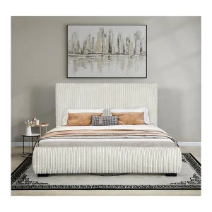 Luxe Corduroy Tweepersoonsbed "Montana" – 180 x 200 cm – Beige Velvet Elegantie en Comfort Luxe Corduroy Tweepersoonsbed "Montana" – 180 x 200 cm – Beige Velvet Elegantie en Comfort