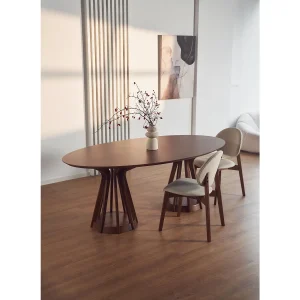 Eettafel 200×110 cm – rechthoekig – houtlook noten – STENNE Eettafel 200×110 cm – rechthoekig – houtlook noten – STENNE
