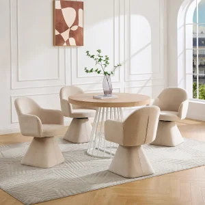 Uitschuifbare eettafel voor 2 tot 12 personen van MDF en staal – Licht natuurlijk en wit – FIRELA Uitschuifbare eettafel voor 2 tot 12 personen van MDF en staal – Licht natuurlijk en wit – FIRELA