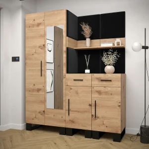 Garderobekast Artin 15 196/158/46 (Artisan Oak/Manila 18) Garderobekast Artin 15 196/158/46 (Artisan Oak/Manila 18)