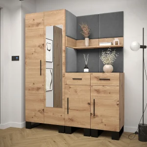 Garderobekast Artin 15 196/158/46 (Artisan Oak/Manila 16) Garderobekast Artin 15 196/158/46 (Artisan Oak/Manila 16)