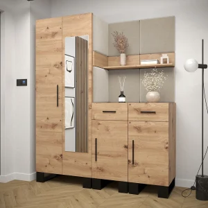 Garderobekast Artin 15 196/158/46 (Artisan Oak/Manila 02) Garderobekast Artin 15 196/158/46 (Artisan Oak/Manila 02)