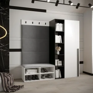 Garderobeset Miro 1 184/164/42 (Wit/Manila 16) Garderobeset Miro 1 184/164/42 (Wit/Manila 16)