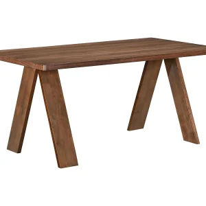 Eettafel 160×90 cm – rechthoekig – houtlook noten – SCUSLY Eettafel 160×90 cm – rechthoekig – houtlook noten – SCUSLY