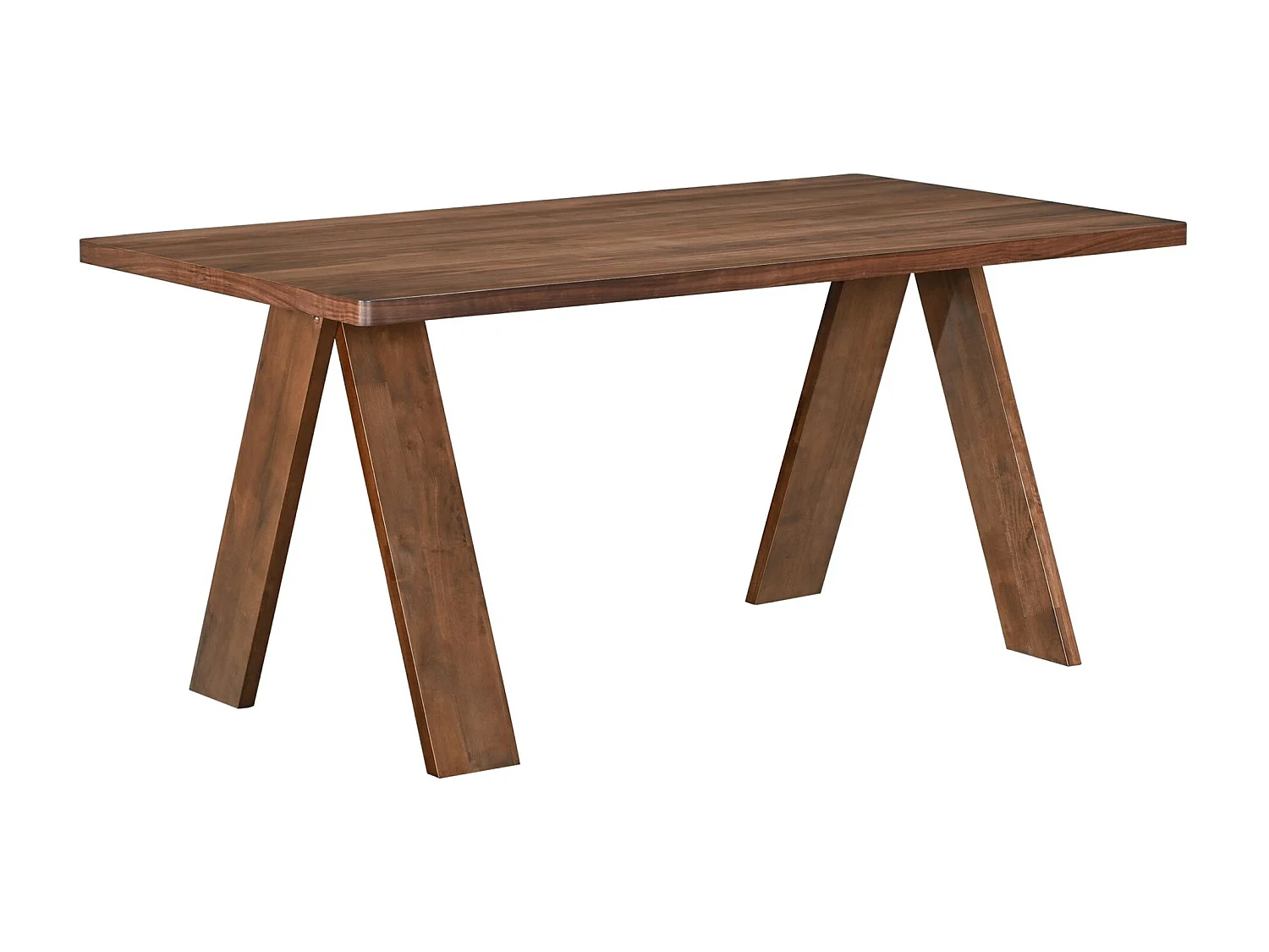 Eettafel 160x90 cm – rechthoekig – houtlook noten – SCUSLY