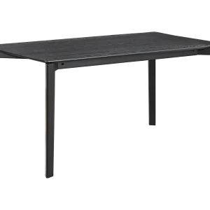 Eettafel 150×90 cm – rechthoekig – houtlook zwarte eik – LOOMENS Eettafel 150×90 cm – rechthoekig – houtlook zwarte eik – LOOMENS