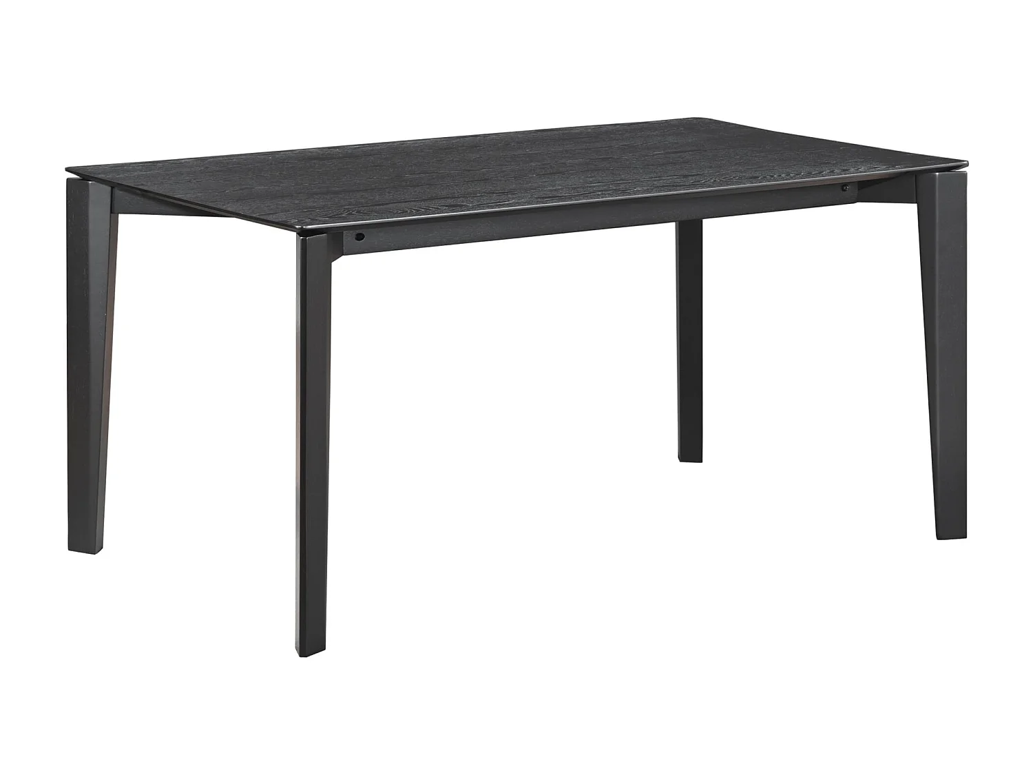 Eettafel 150x90 cm – rechthoekig – houtlook zwarte eik – LOOMENS