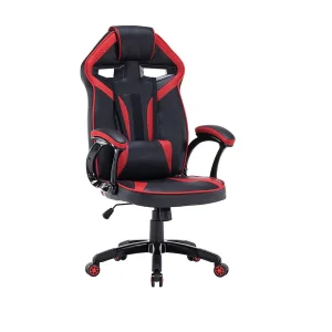 DREFT – Gamestoel moderne stijl tienerkamer – 120-130x66x67 – Zwart en rood
