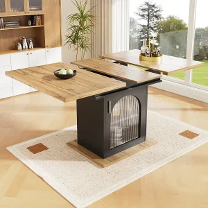 Eettafel telescopische tafel (140x80cm), uitschuifbaar met opbergruimte, ruimtebesparend. Eettafel telescopische tafel (140x80cm), uitschuifbaar met opbergruimte, ruimtebesparend.