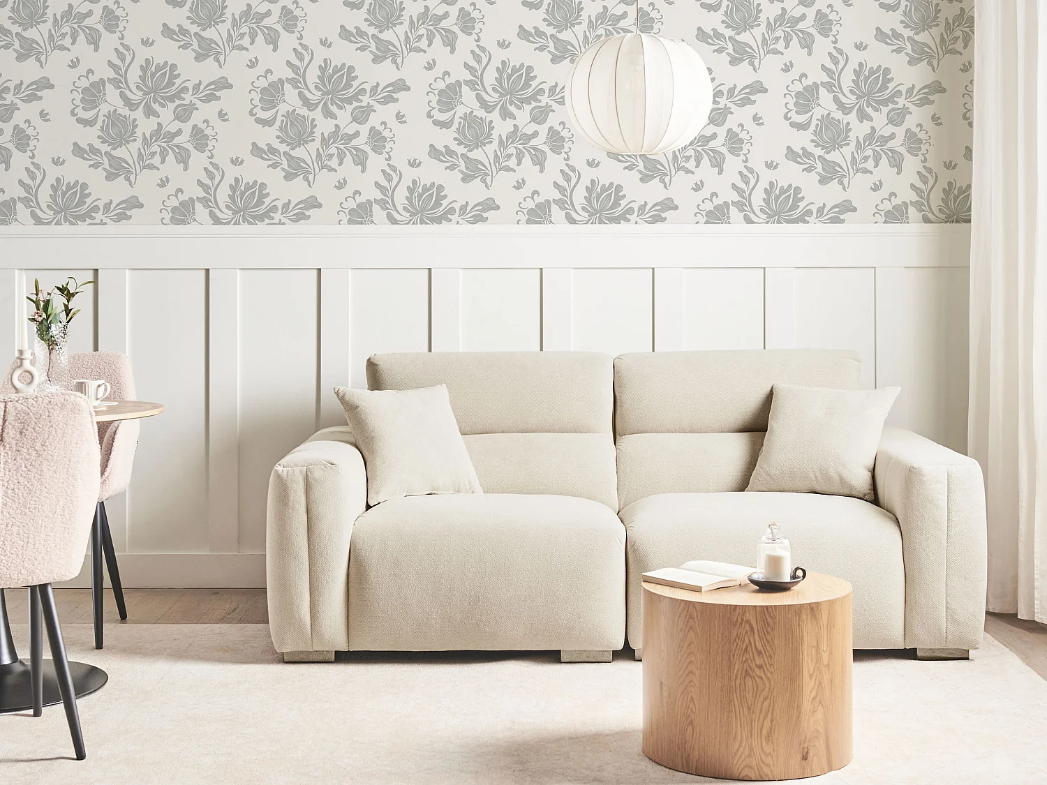 Bank FAUSKAN Stof Lichtbeige 3-zitter