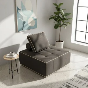 Fauteuil Zen 1 zitplaats – chocolade en zand Fauteuil Zen 1 zitplaats – chocolade en zand