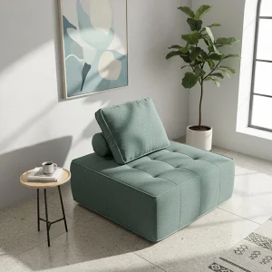 Fauteuil Zen 1 zitplaats – salie Fauteuil Zen 1 zitplaats – salie