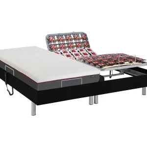 Elektrisch relaxbed met vormgeheugen-matras ATRIDE van YSMÉE – zwart – 2 x 80 x 200 cm Elektrisch relaxbed met vormgeheugen-matras ATRIDE van YSMÉE – zwart – 2 x 80 x 200 cm