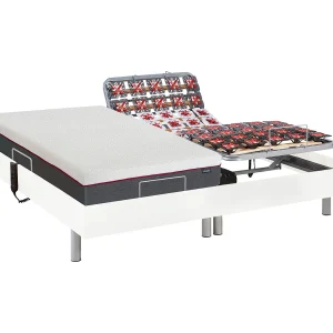 Elektrisch relaxbed met matras met vormgeheugen ATRIDE van YSMÉE – Wit Elektrisch relaxbed met matras met vormgeheugen ATRIDE van YSMÉE – Wit