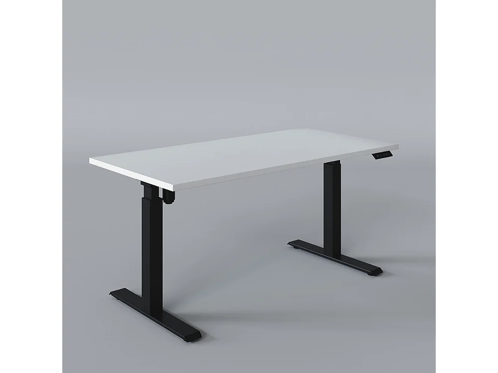 Elektrisch bureau met hoogteverstelling Wit 138 x 68 cm