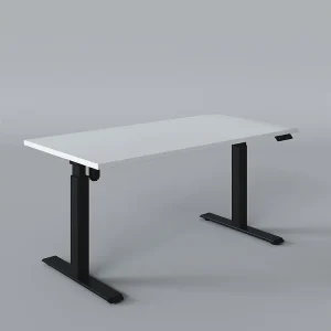 Elektrisch bureau met hoogteverstelling Wit 138 x 80 cm Elektrisch bureau met hoogteverstelling Wit 138 x 80 cm