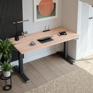 Elektrisch bureau met hoogteverstelling Sonoma eiken 138 x 80 cm Elektrisch bureau met hoogteverstelling Sonoma eiken 138 x 80 cm