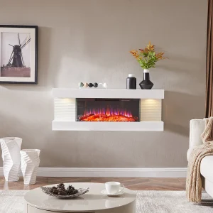 Elektrische haard BALDERIA Lumina – Wandhaard – wit