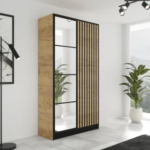 Draaideurkast EDEN – 2 Deuren – Model 3 – Eik Craft Goud Draaideurkast EDEN – 2 Deuren – Model 3 – Eik Craft Goud