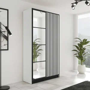 Draaideurkast EDEN – 2 Deuren – Model 3 – Wit Draaideurkast EDEN – 2 Deuren – Model 3 – Wit