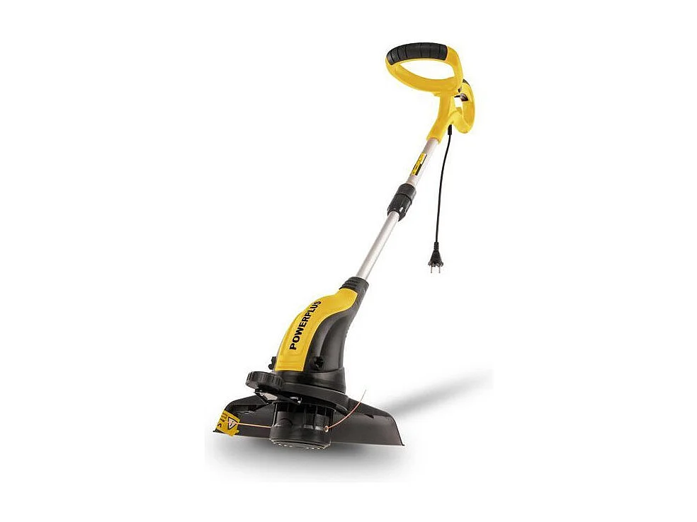 Elektrische bosmaaier POWERPLUS 400W, nylon draad 10m, snijbreedte 270mm, telescopische steel 110-130cm, ergonomische handgreep