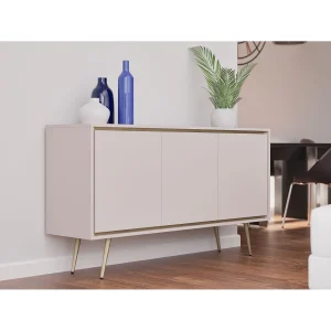 Dressoir Tori 150 cm – Kasjmier met gouden rand