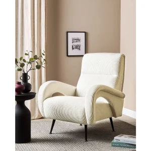 Fauteuil corduroy crème SVALOV