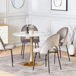 Eettafel BOCA Wit marmer 90 cm 90 cm Eettafel BOCA Wit marmer 90 cm 90 cm