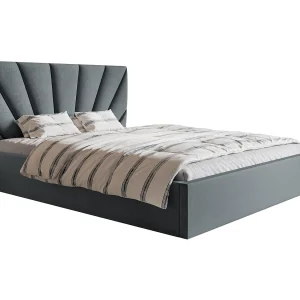 Tweepersoonsbed 200 x 200 Aris met opbergruimte – metalen lattenbodem, Donkergrijs (Jasmine 96) Tweepersoonsbed 200 x 200 Aris met opbergruimte – metalen lattenbodem, Donkergrijs (Jasmine 96)