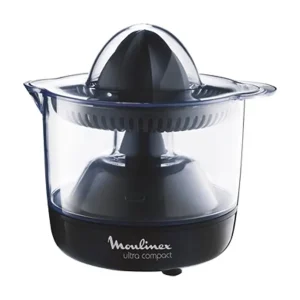 Elektrische citruspers Moulinex PC120870 zwart ultra-compact 25W met bidirectionele draaikegel en reservoir 0,45L Elektrische citruspers Moulinex PC120870 zwart ultra-compact 25W met bidirectionele draaikegel en reservoir 0,45L