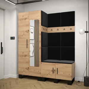 Garderobekast Artin 14 196/158/46 (Artisan Oak/Manila 18) Garderobekast Artin 14 196/158/46 (Artisan Oak/Manila 18)