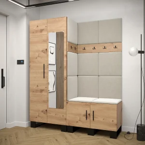 Garderobekast Artin 14 196/158/46 (Artisan Oak/Manila 02) Garderobekast Artin 14 196/158/46 (Artisan Oak/Manila 02)