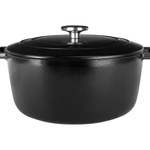 Geëmailleerde gietijzeren braadpan COSY & TRENDY FONTESTIC Ø24 cm 4,6 L voor alle warmtebronnen inductie zwart met druppeldeksel Geëmailleerde gietijzeren braadpan COSY & TRENDY FONTESTIC Ø24 cm 4,6 L voor alle warmtebronnen inductie zwart met druppeldeksel