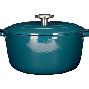 Geëmailleerde gietijzeren braadpan COSY & TRENDY FONTESTIC Ø24 cm 4,6 L voor alle warmtebronnen, inductie blauw Geëmailleerde gietijzeren braadpan COSY & TRENDY FONTESTIC Ø24 cm 4,6 L voor alle warmtebronnen, inductie blauw
