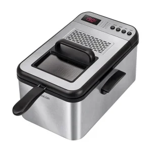 Elektrische friteuse Sencor SFR 8200SS 2200W 3,2L zwart roestvrij staal met timer en deksel met kijkvenster Elektrische friteuse Sencor SFR 8200SS 2200W 3,2L zwart roestvrij staal met timer en deksel met kijkvenster
