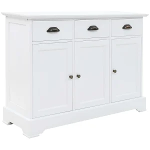 Dressoir met 3 deuren 105x35x77,5 cm MDF en grenenhout Dressoir met 3 deuren 105x35x77,5 cm MDF en grenenhout