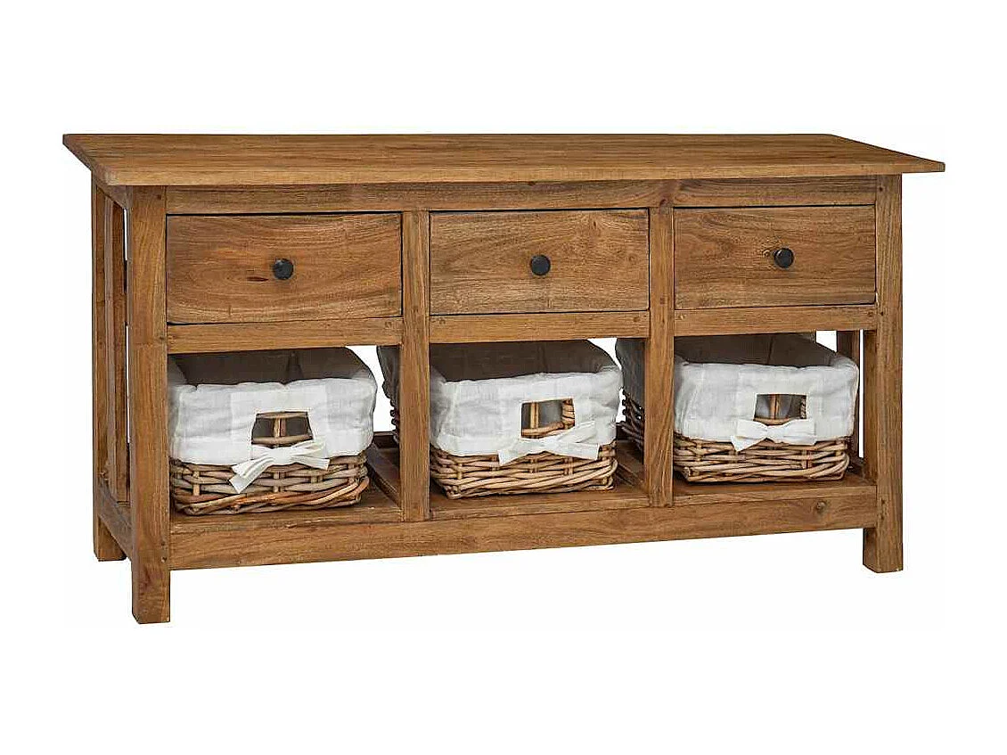 Dressoir 100x30x50 cm massief mahoniehout