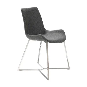 Eetkamerstoel bekleed met grijze stof 4009 ANGEL CERDA Eetkamerstoel bekleed met grijze stof 4009 ANGEL CERDA