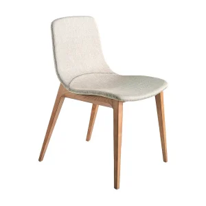 Eetkamerstoel met bruine stoffen bekleding 4049 ANGEL CERDA Eetkamerstoel met bruine stoffen bekleding 4049 ANGEL CERDA
