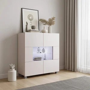 Dressoir Montreal 100 cm – Kasjmier – Blauwe LED