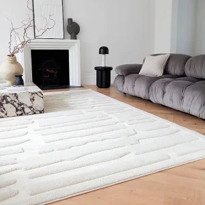 Geometrisch tapijt – 160x230cm – crème – Valley Path Geometrisch tapijt – 160x230cm – crème – Valley Path