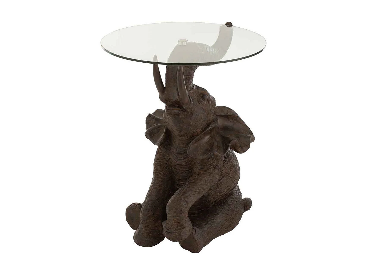 Dumbo donkerbruine hars bijzettafel L 50,5 cm